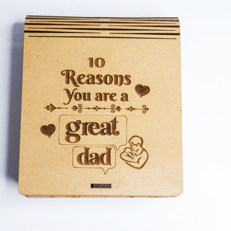 Mdf Wooden Message Box (Dad Box)